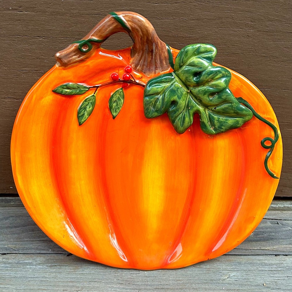 Burton + Burton Pumpkin Shaped Treat Plate